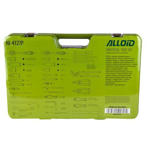 Універсальний набор інструменту 1/4" & 1/2" , 127 предм (NI-4127P) Alloid Одеса - фото 6