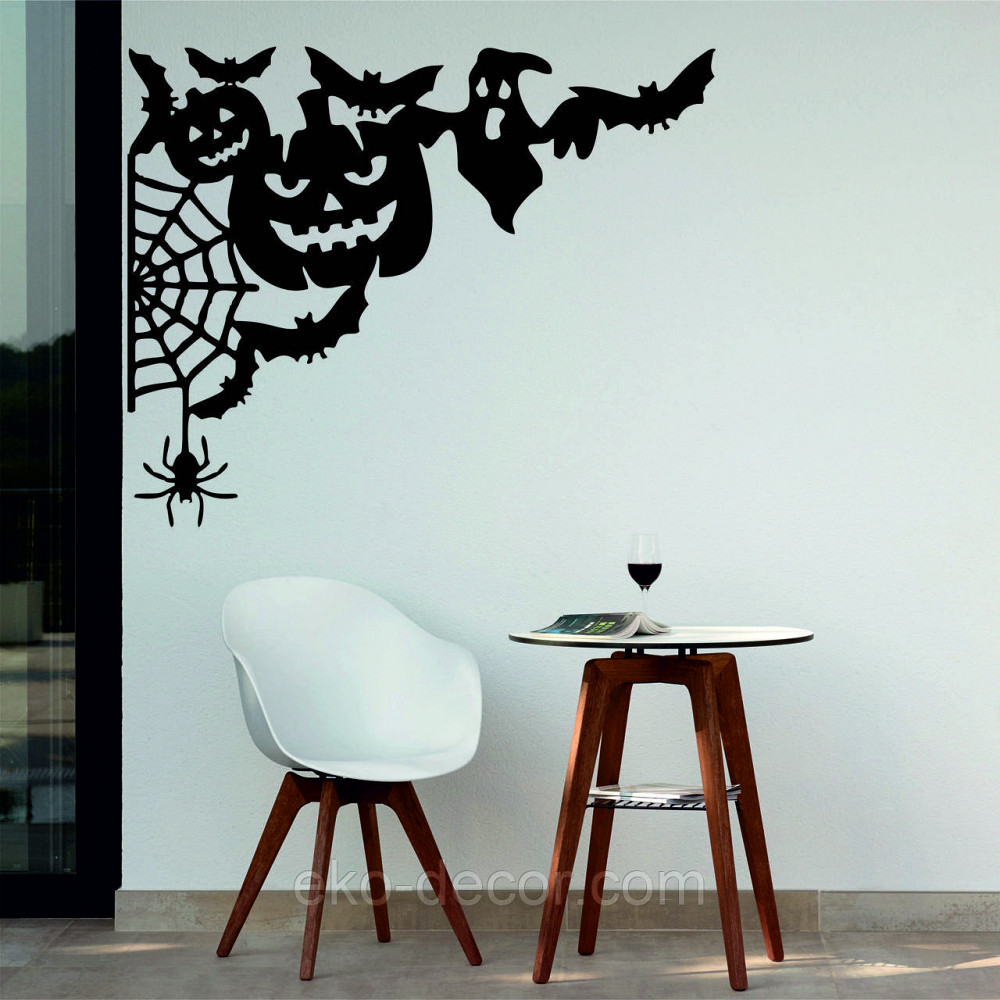 Декоративное настенное Панно «Хэллоуин», Декор на стену 110*89 см, Черный Киев - изображение 1