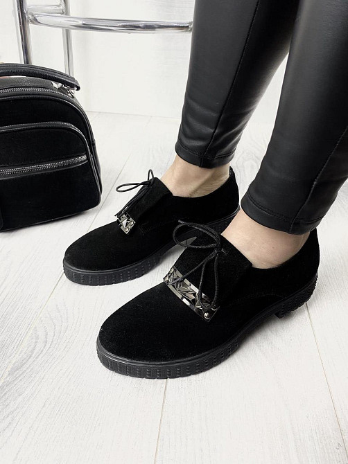 Olli Туфлі жіночі OLLI 1-2750 чорні (весна-осінь, замша натуральна) (3251) лише 37р. Коломыя - изображение 1