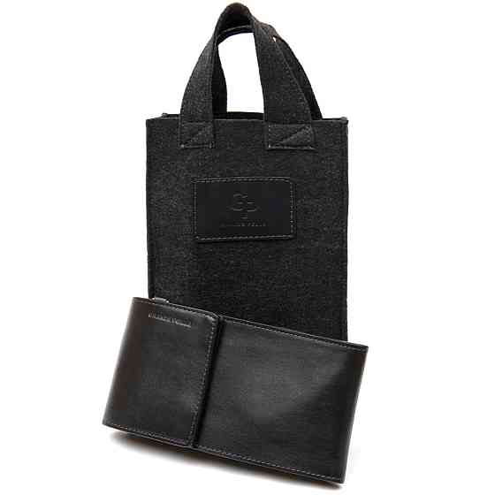 Мужская кожаная сумка-кошелек Черный (GRANDE PELLE) Киев