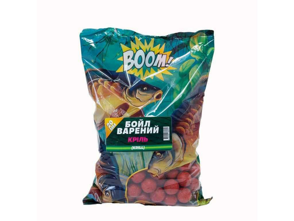 Бойлы вареные 20мм Криль 1кг ТМ BOOM Киев - изображение 1