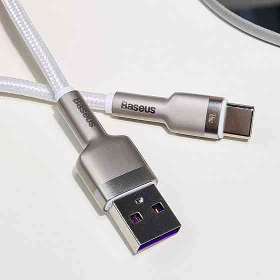 Кабель Baseus Cafule Metal Data Type-C 66W 1м чорний Львів