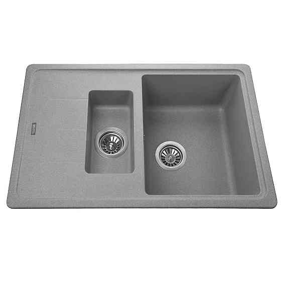 Гранітна мийка Globus Lux IZEO сірий камінь 780x500 мм-А0005 Київ