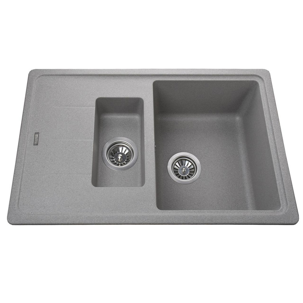 Гранітна мийка Globus Lux IZEO сірий камінь 780x500 мм-А0005 Київ - фото 1