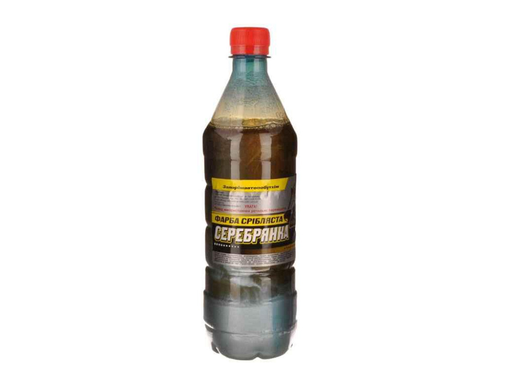 Фарба серебриста Серебрянка 0,9л (660г) ТМ ЗАПОРОЖ АВТО БЫТ ХИМ   Solmir Киев - изображение 1