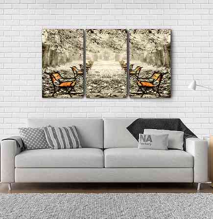 Модульная картина Осенний парк Аrt-102_3А Киев