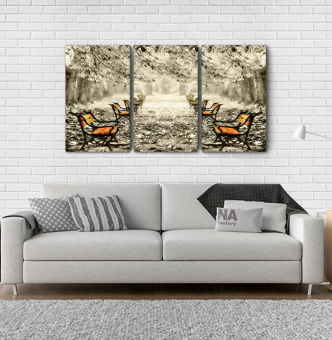 Модульная картина Осенний парк Аrt-102_3А Киев - изображение 2