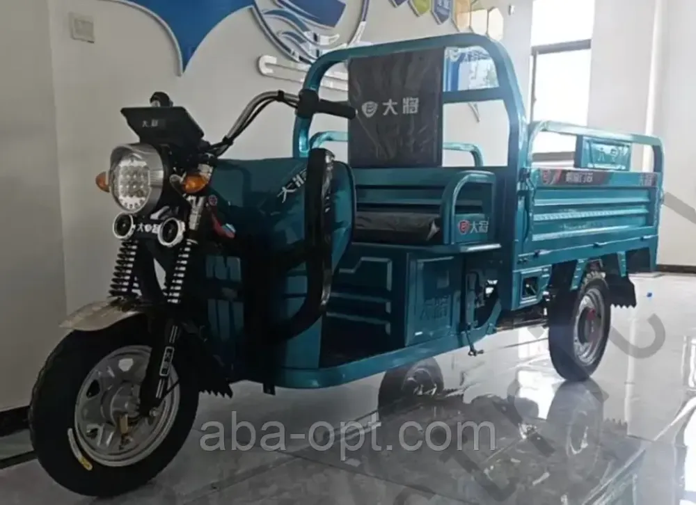 ВАНТАЖНИЙ ЕЛЕКТРИЧНИЙ ТРИЦИКЛ CARGO-12 1000W 60V 32Ah шини 12"/12" купити в Україні дешево Одеса - фото 1