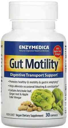 Экстракт артишока и яблочный уксус Enzymedica Gut Motility 30 капс Киев