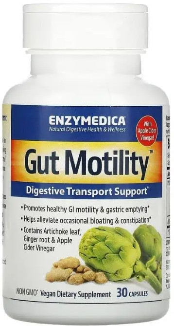 Экстракт артишока и яблочный уксус Enzymedica Gut Motility 30 капс Киев - изображение 1