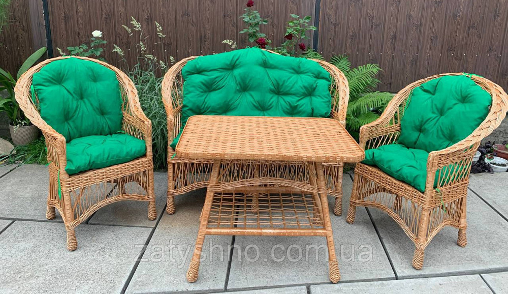 Мебель из лозы, комплект с подушками Киев - изображение 3