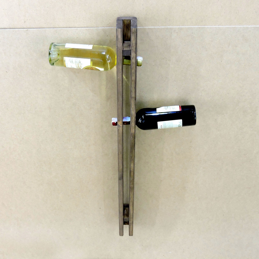 Настенная винная полка 