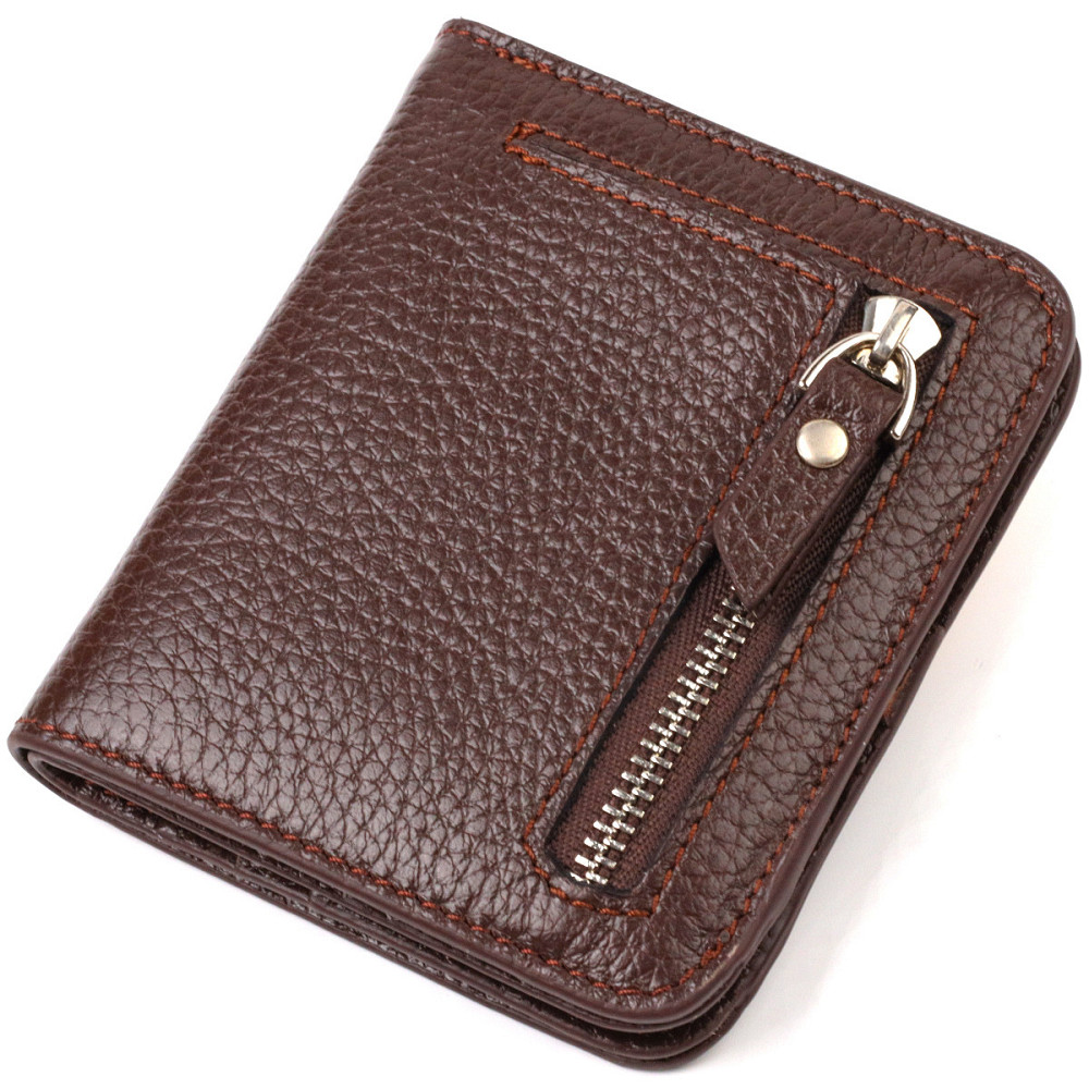 Гаманець для жінок невеликого розміру з натуральної шкіри CANPELLINI 21798 Коричневий Київ - фото 2