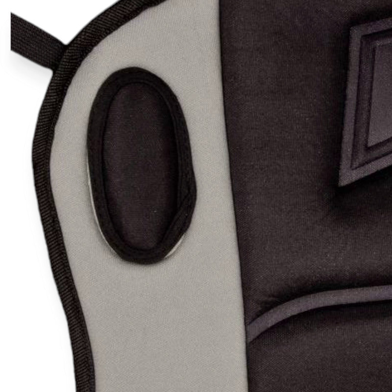 Накидка підігрівом сидіння + спинка висока чорно-сіра 12в, 48вт, перемикання. 3 режими 115х49см vito з Мукачево - фото 2