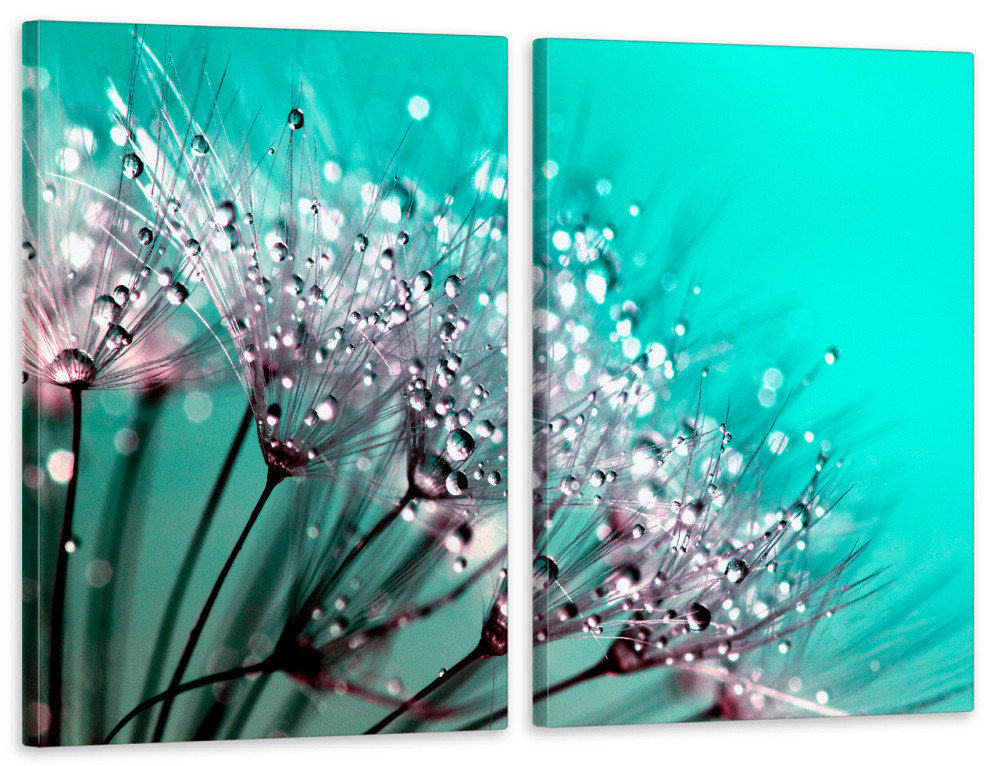 Модульная картина в гостиную / спальню Краплі води на квітці TLV-2_008 Киев - изображение 1