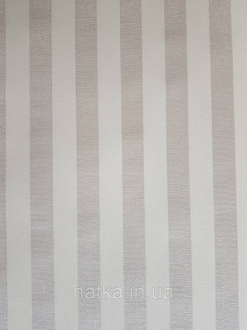 Шпалери вінілові на флізеліні Rasch TrianonXlll 0.53х10 класика структурні смуги кремові зі сріблом на білому Київ - фото 4