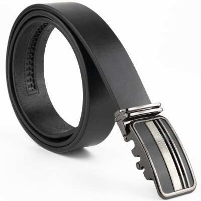 Ремень Vintage Мужской с автоматической пряжкой полоски Черный (20292) Винница - изображение 2