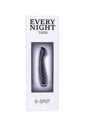 Вибратор с ярко выраженной головкой Every Night Toys для точки G, черный Sex Aura Киев