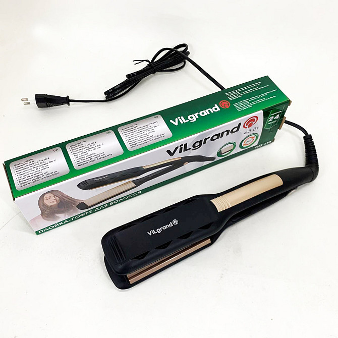 Выравнивающий утюжок для волос ViLgrand VHS-110 65 Вт, Топ выпрямитель для волос Щипцы HI-13 Львов - изображение 2