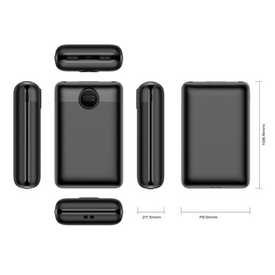 Батарея универсальная VEGER 20000mAh S20 22.5W PD/3/0 QC/3.0 black (6970453554198) Винница - изображение 2