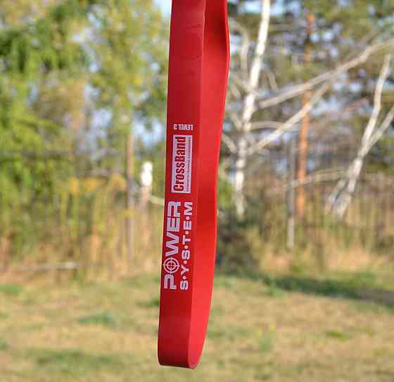 Эспандер-петля (резинка для фитнеса и кроссфита) Power System PS-4053 CrossFit Level 3 Red (опір 15-40 кг) Луцк