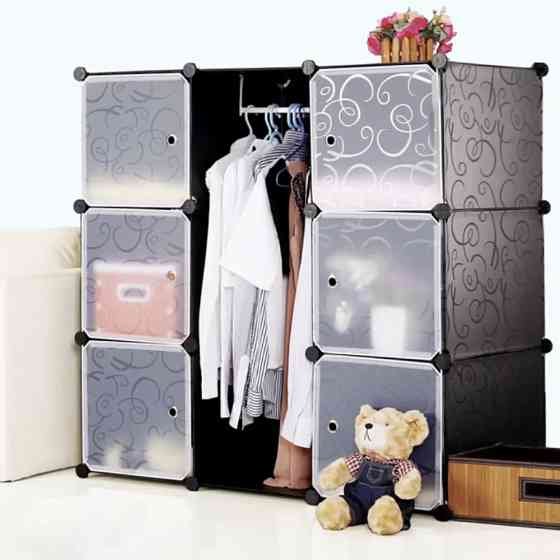 Пластикова шафа для одягу на 9 секцій,110х37х110 см,,-28-51 SBR Київ