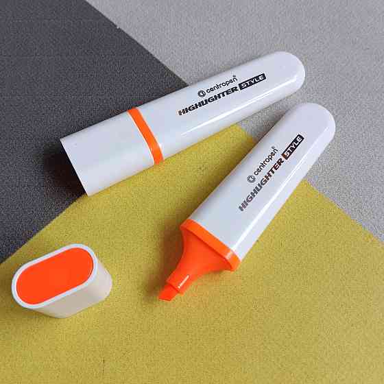 Текстмаркер "Centropen" клин. Highlighter Style 1-4,6мм оранжевий Київ