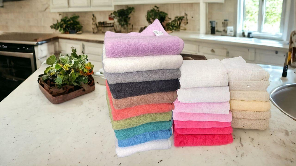 Полотенце махровое 40×70 плотность 500 светло серый, для рук Киев - изображение 2