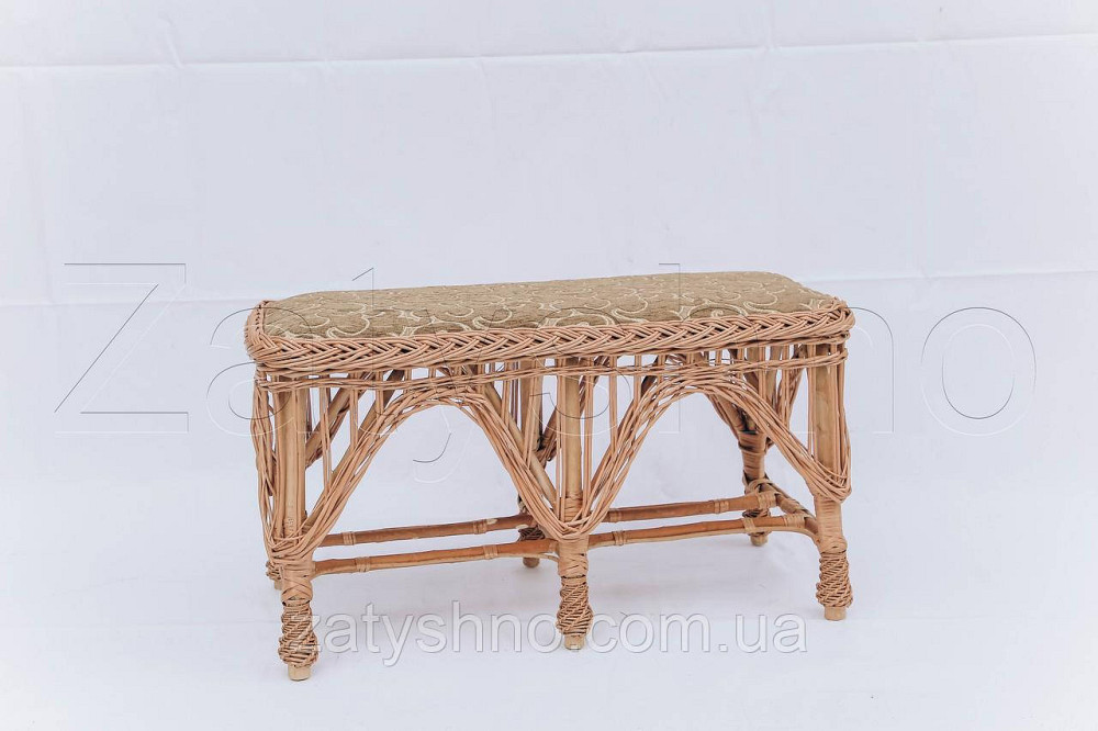 Диван плетеный |скамейка с мягкой сидушкой | диван скамейка плетеная Киев - изображение 1