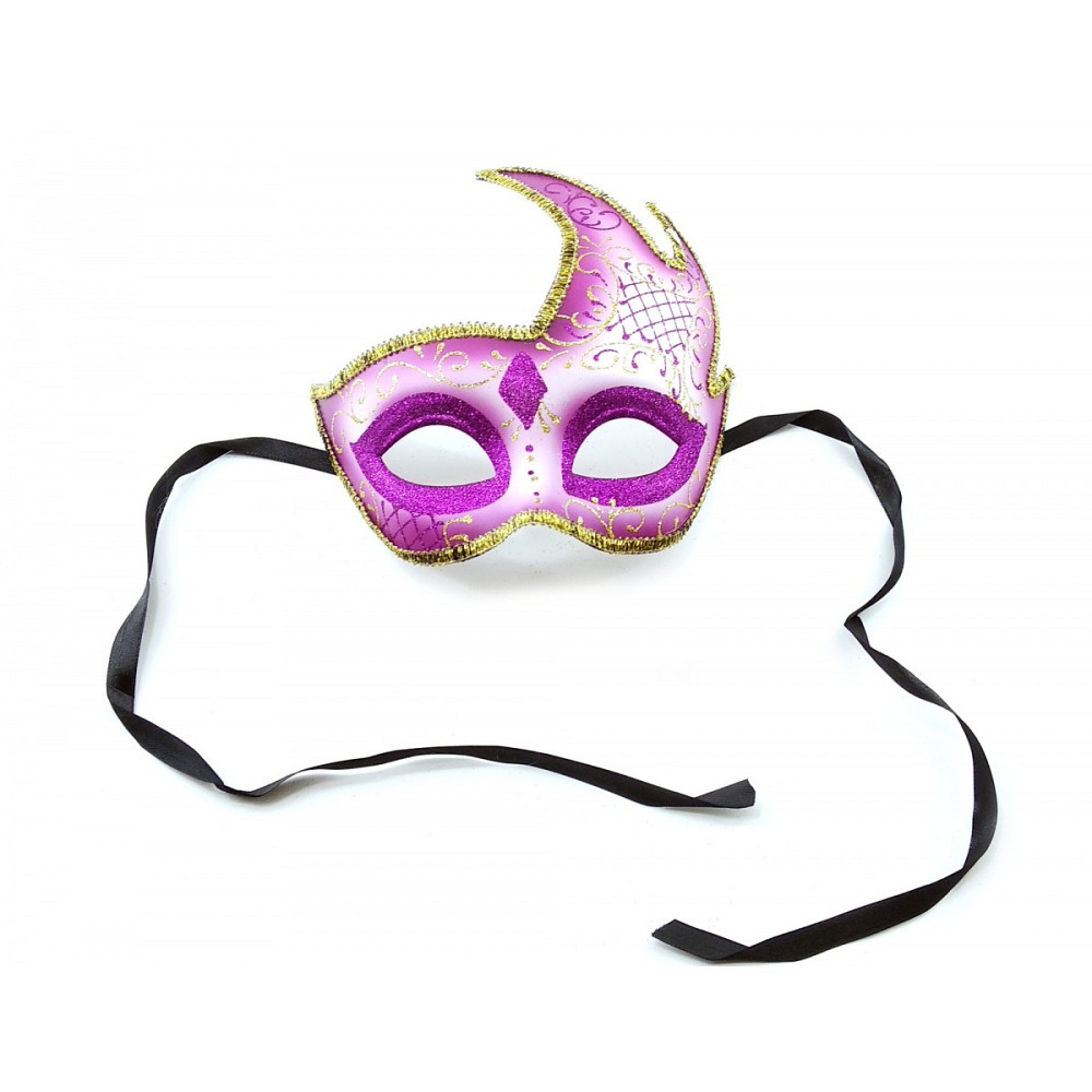 Маска карнавальная маскарадная фиолетовая Киев - изображение 1