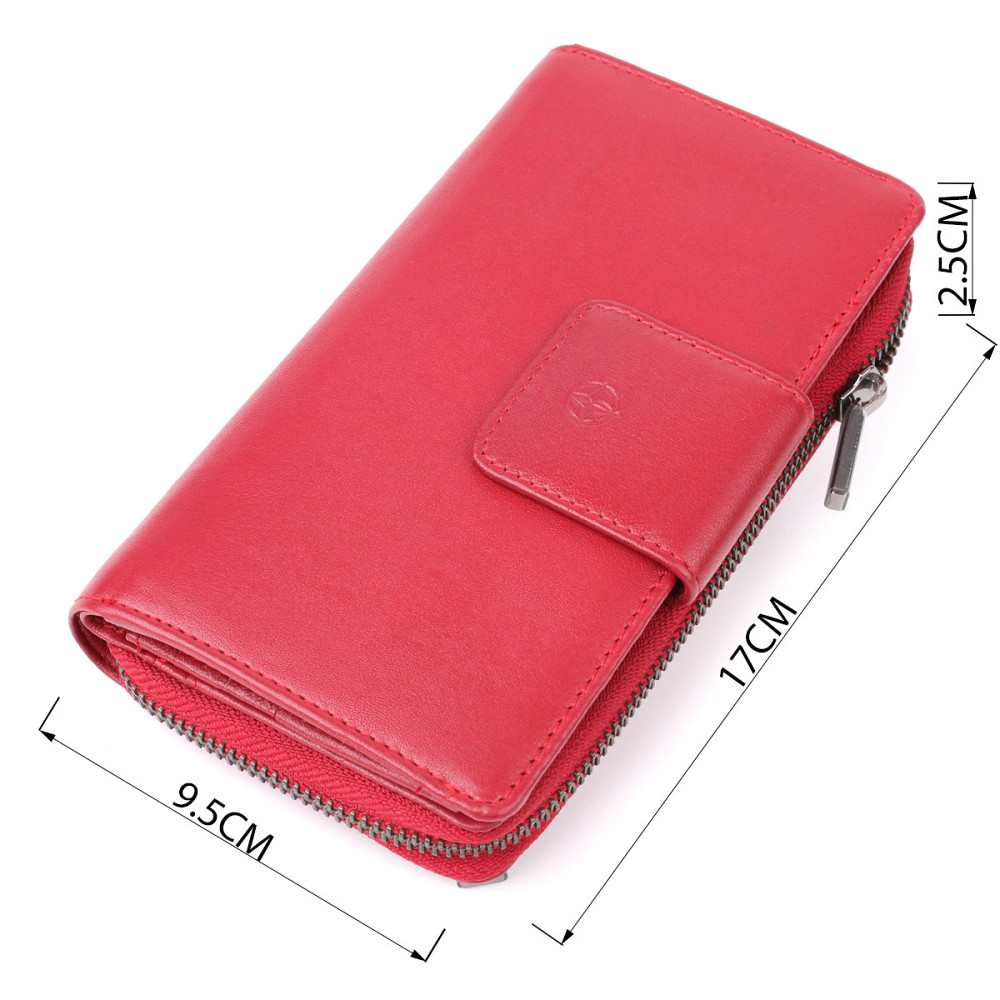 Женский вертикальный кошелек из натуральной кожи Tony Perotti 20879_1 (5084 rosso) Красный Киев - изображение 3