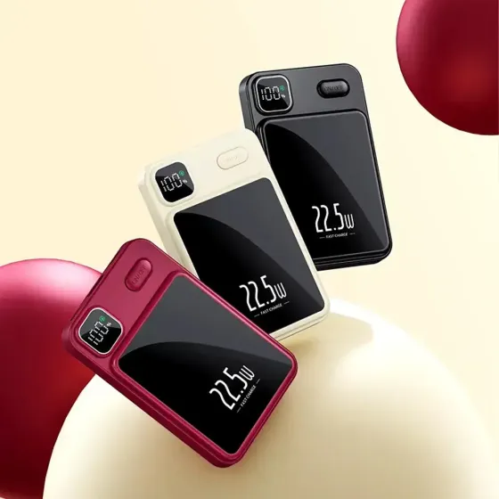 Магнитный повербанк Magnetic (Power Bank) 90 000mAh , быстрой зарядкой 22.5W и LED-дисплеем Коломия