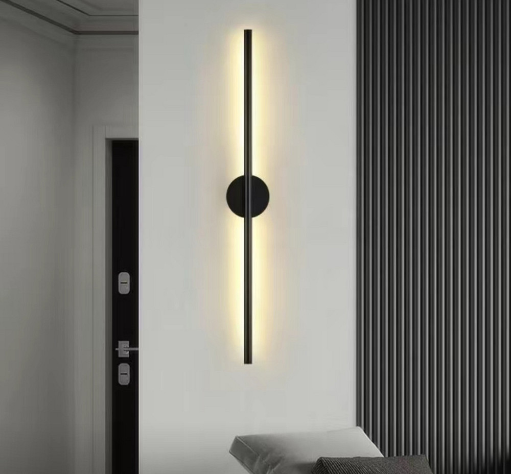 Світлодіодне лінійне бра 60 см 12W LED — настінний світильник для спальні, коридору, сучасний LED світильник ч Київ - фото 1