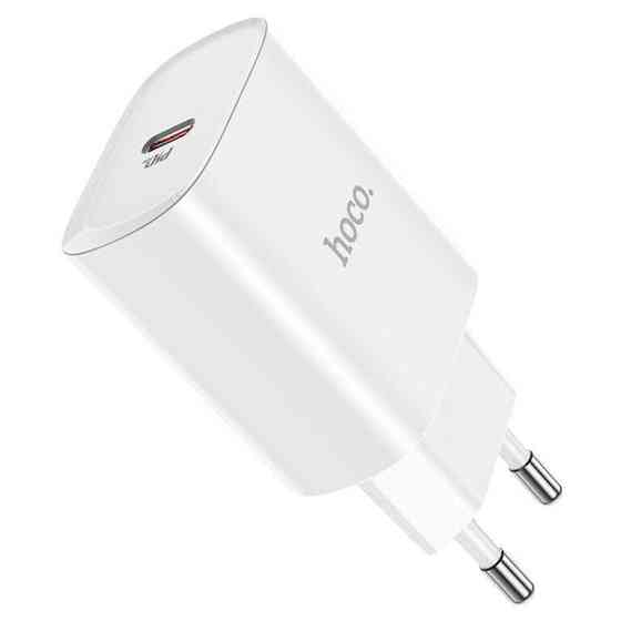 Мережевий зарядний пристрій HOCO N14 Smart Charging single port PD20W charger White Київ