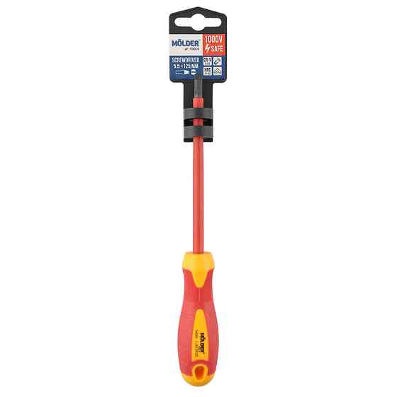Викрутка Molder шліцева діелектрична VDE 1000В, SL5.5x125mm Львів