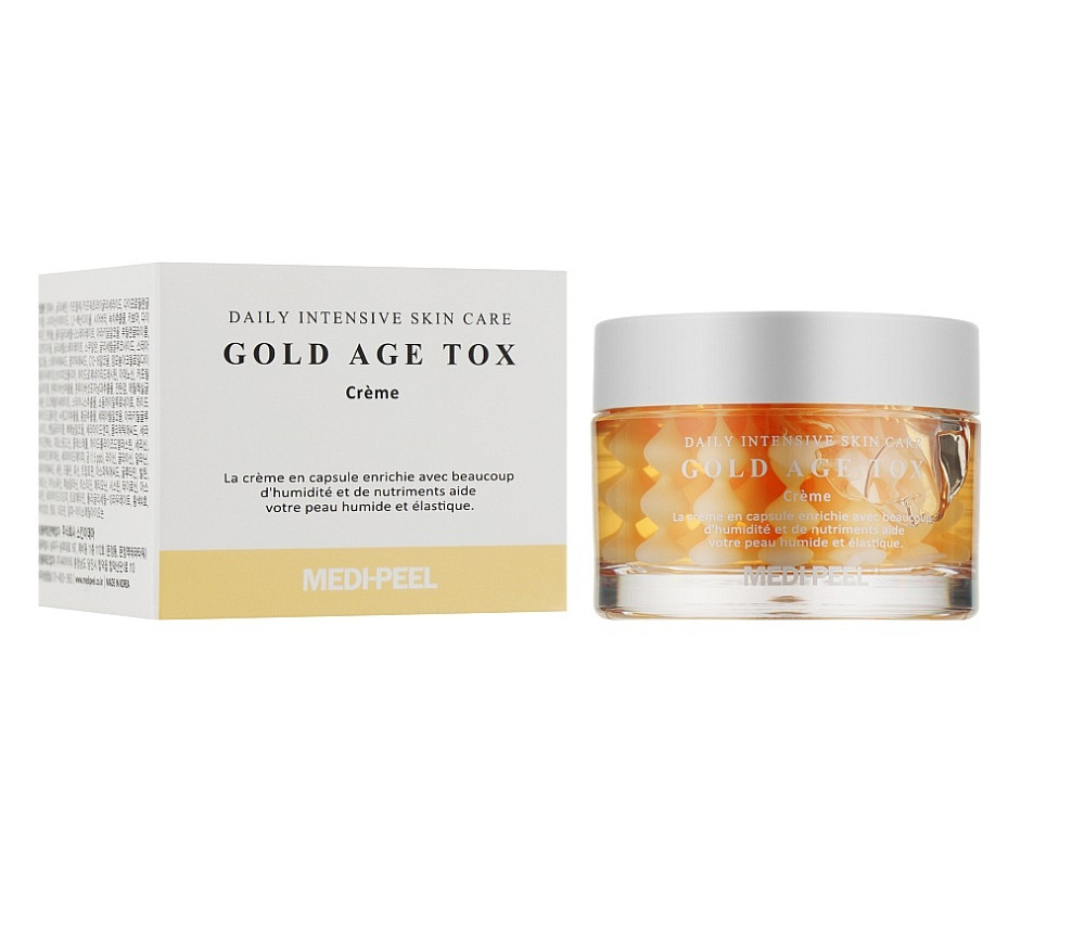 Омолоджуючий капсульний крем з екстрактом золотого шовкопряда Gold Age Tox Cream Medi-Peel 50 мл Київ - фото 2