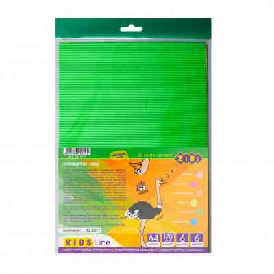 Кольоровий картон ZiBi А4, Неон, 6 аркушів/ 6 неонових кольорів (ZB.1970) Вінниця