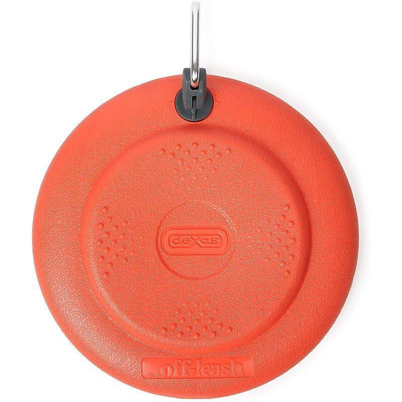 Міцна іграшка для собак фрисбі — літальна тарілка з карабіном Dexas Off-Leash Frisbee Flyer (Дексас Оф Ліш) Запоріжжя - фото 1