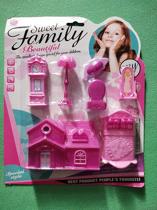 Набір меблів для лялькового будиночка, пластик, вік від 3-х років Київ - фото 1