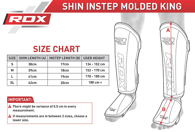 Накладки на ноги, захист гомілки RDX Molded XL Кам'янське - фото 5