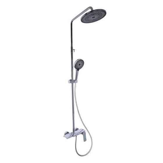 Душевая система из латуни Qtap Slavonice на три потребителя (с изливом) QTSLA111CRM45904 Chrome Харьков