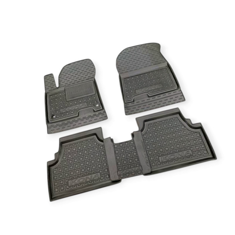 Килимки Хюндай Kona Electric (2018-) борт 2,5 см, з перемичкою салону Мукачево - фото 1