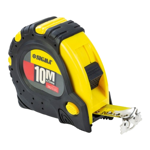 Рулетка магнітна фіксатор + гальмо 10м*25мм SIGMA Житомир - изображение 1
