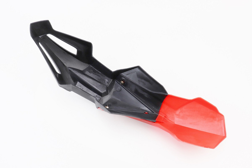 пластик - крило переднє 125-140cc, ЧОРНИЙ-ПОМАРАНЧЕВИЙ Київ - фото 3