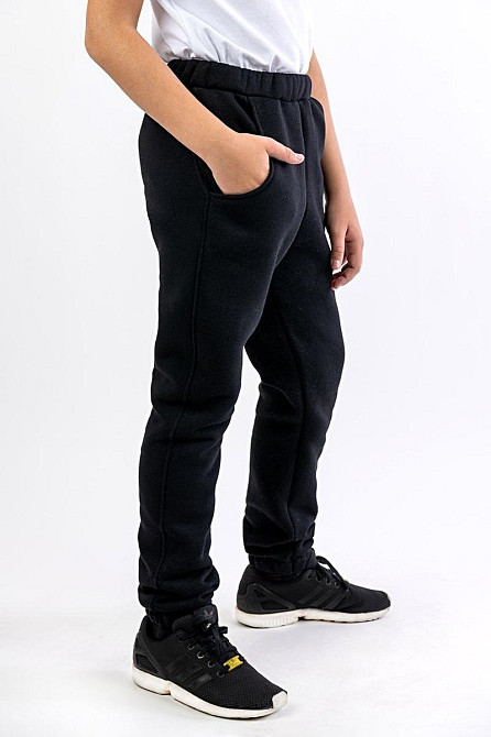 Дитячі теплі штани з начосом, чорні топ 128 Юрма одяг Київ - фото 5