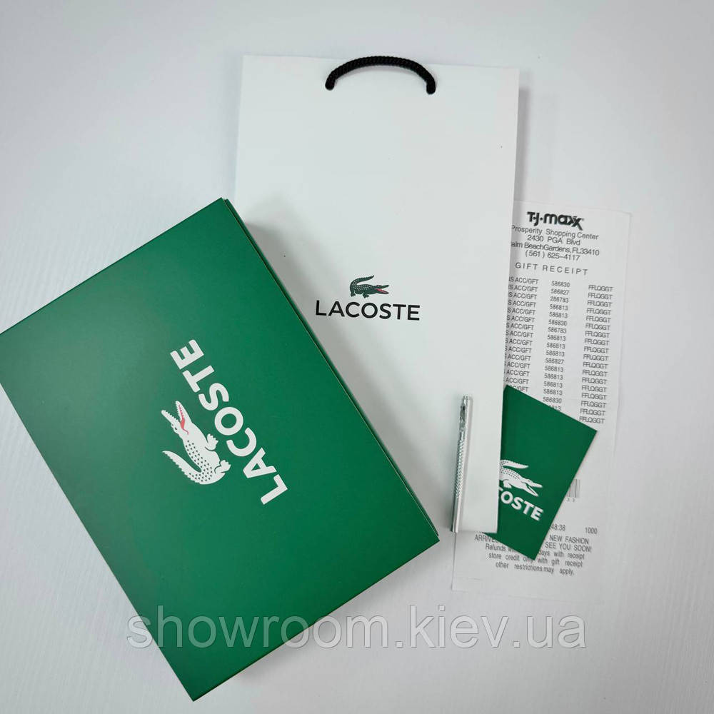 Мужской набор, ремень с двумя пряжками Lacoste (989) Киев - изображение 2