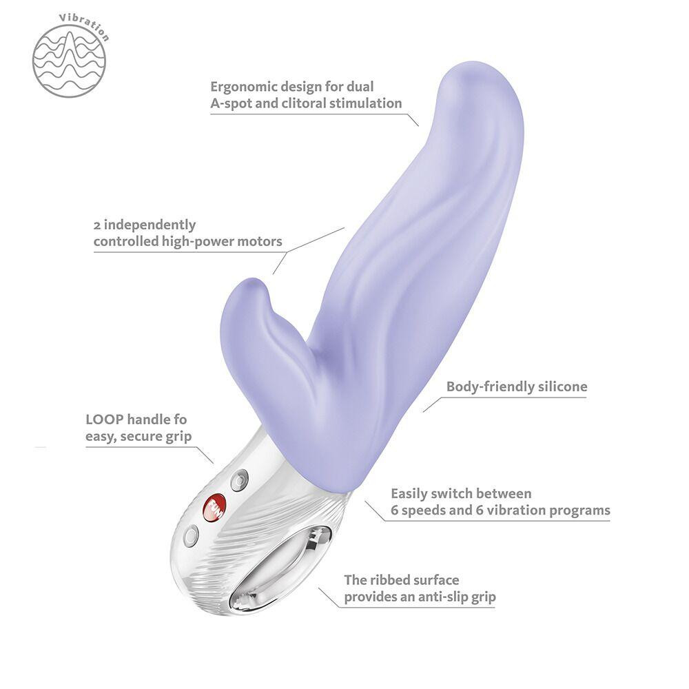 Вібратор-кролик для точки А Fun Factory LADY BI Purple, 2 мотори, 12 режимів Sex Aura Київ - фото 7