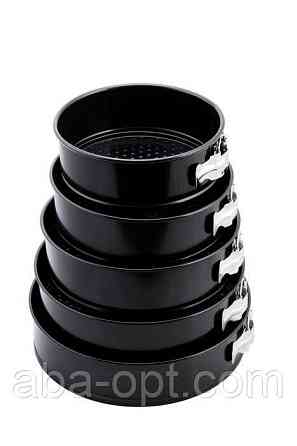 Форма антипригарная разъёмная круглая Ø 26 \ 24 \ 22 \ 20 \ 18 Н 7 см (Набор 5 шт).Aba-Opt Одесса