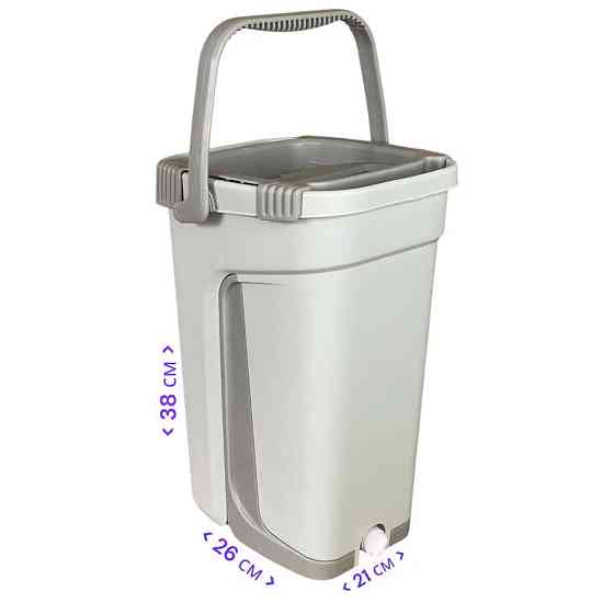 Швабра с отжимающим ведром 12 литров R1 швабра лентяйка с ведром Одесса