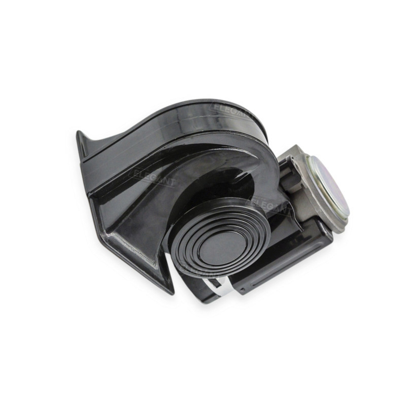 Сигнал повітряний равлик Nautilus 12V з компрессором 2 тони чорний Мукачево - фото 1